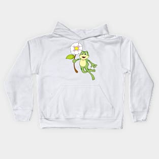 Frog with Flower Kids Hoodie